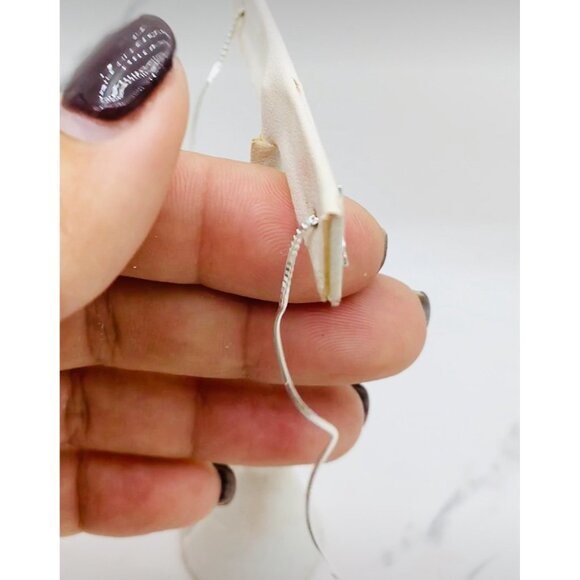 ❤️ 925 Sterling Silver earrings Saint Benedict threaders - San Benito aretes - Picture 7 of 7